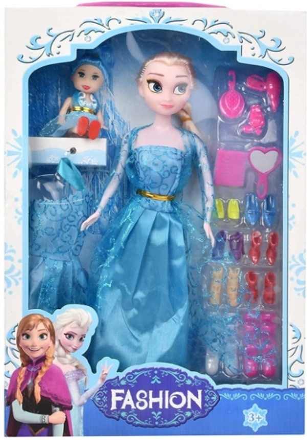 Fashion Doll with Shoes and Accessories - 7 cm x 28 cm